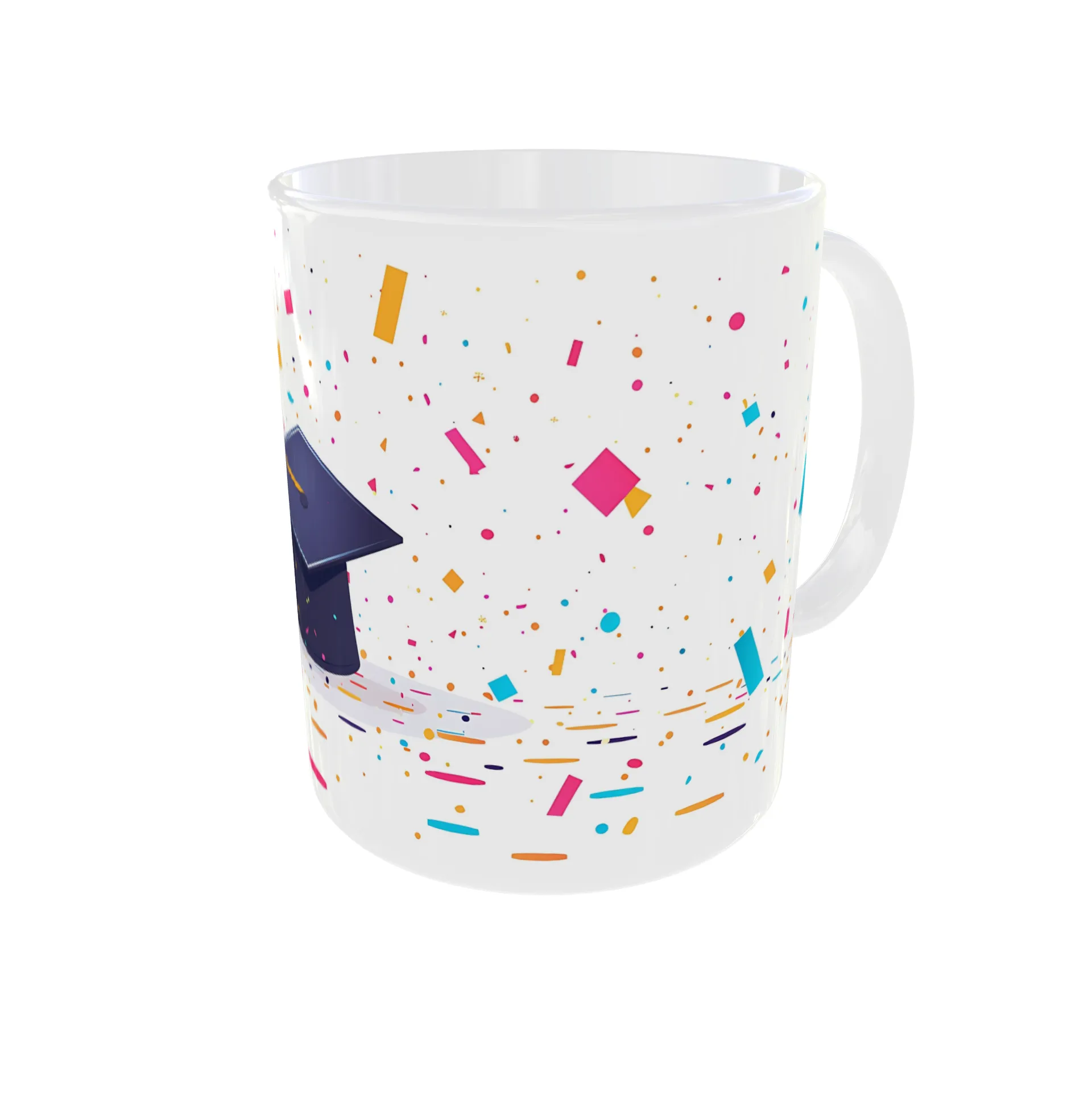 Confetti Graduation Cap Mug - Image 3