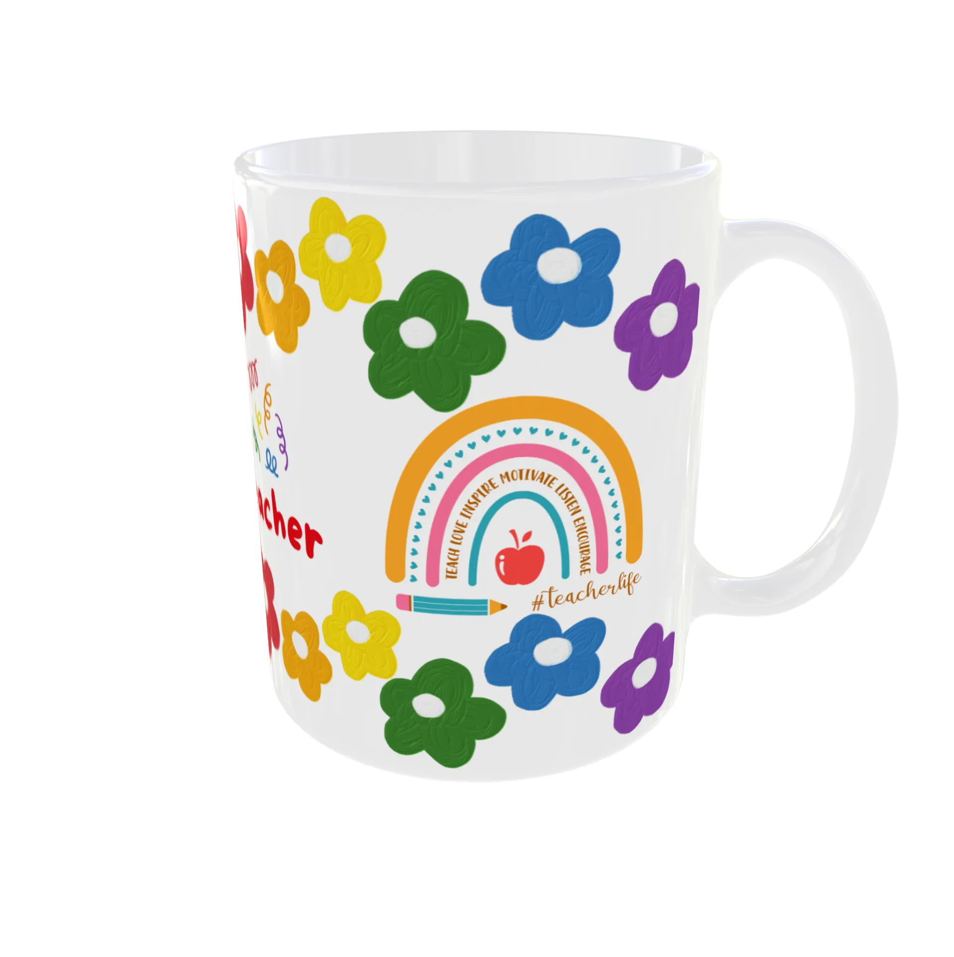 Rainbow Teacher Love Mug