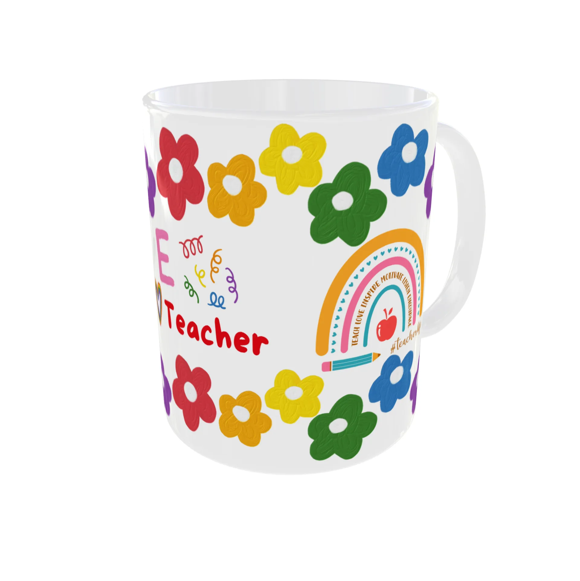 Rainbow Teacher Love Mug - Image 2